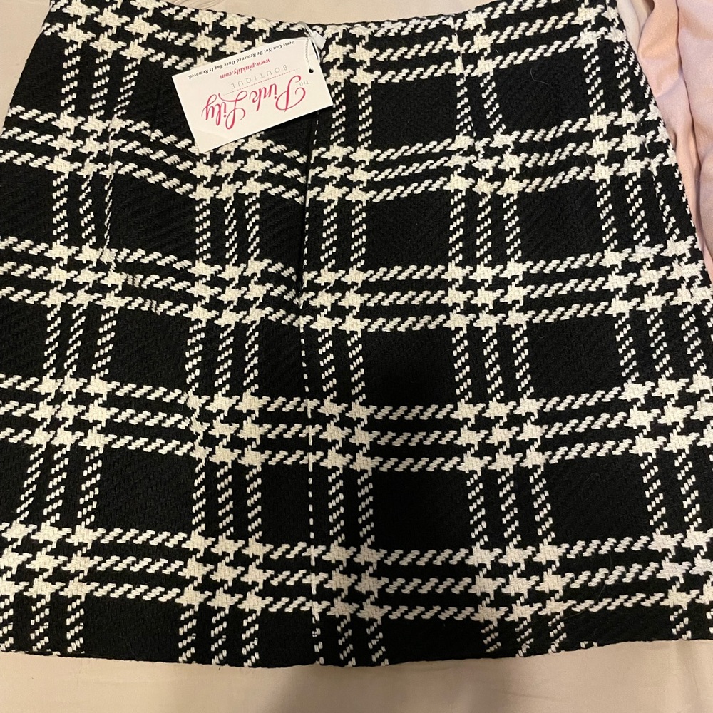 Houndstooth Skirt